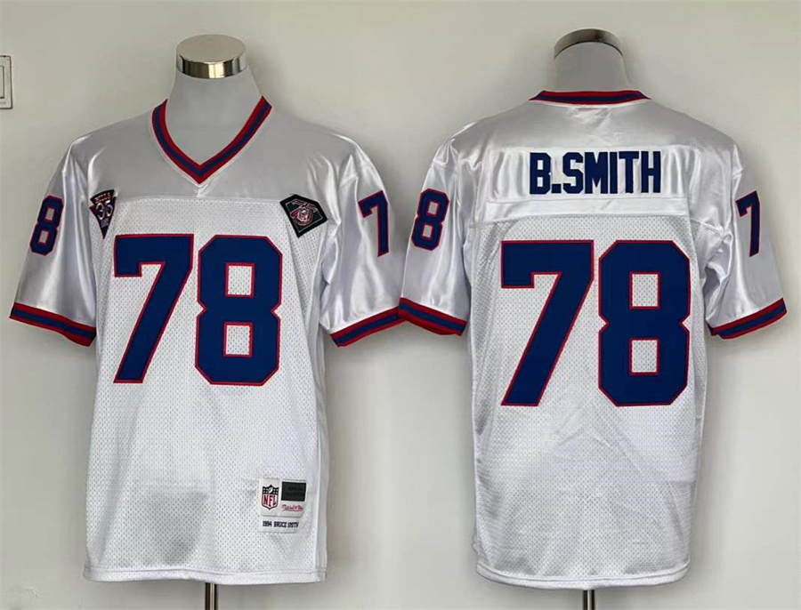 Men's Buffalo Bills Bruce Smith Mitchell & Ness White Legacy Jersey